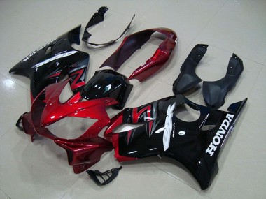 Großhandel CBR 600 F4i 2004-2007 Motorrad Verkleidungen - Candy Rot Schwarz