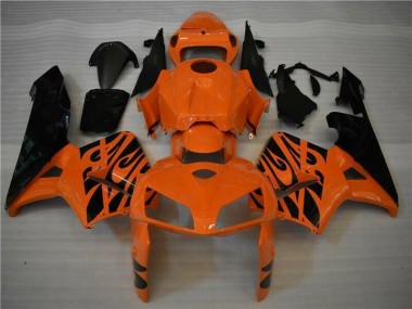 Großhandel CBR 600 RR 2005-2006 Motorrad Verkleidungen & Plastik - Orange Schwarz
