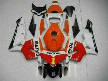 Großhandel CBR 600 RR 2005-2006 Motorrad Verkleidungen - Orange Repsol