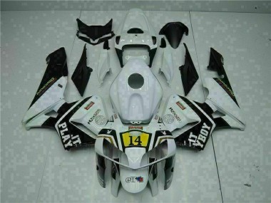 Großhandel CBR 600 RR 2005-2006 Motorrad Verkleidungen - Weiß Playboy 14