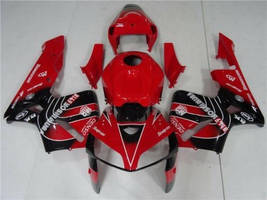 Großhandel CBR 600 RR 2005-2006 Motorrad Verkleidung & Plastik - Rot Schwarz