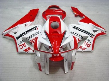 Großhandel CBR 600 RR 2005-2006 Motorrad Verkleidungen Komplett Sets - Rot Weiß