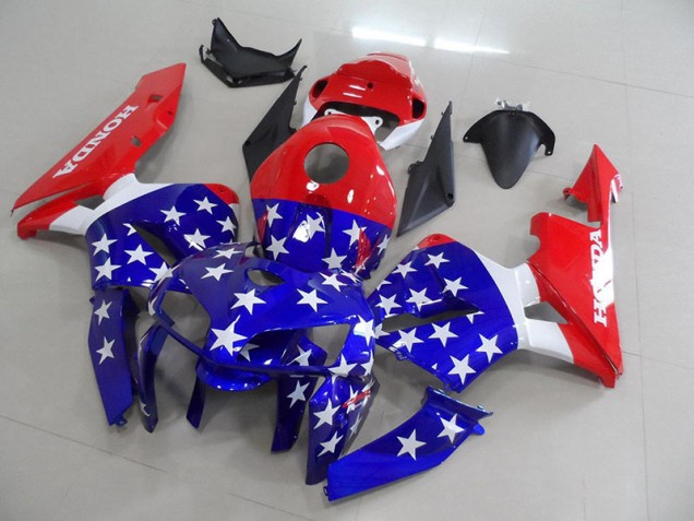 Großhandel CBR 600 RR 2005-2006 Motorrad Verkleidungen - Amerikanische Flagge Großhandel CBR 600 RR 2005-2006 Motorrad Verkleidungen - Amerikanische Flagge