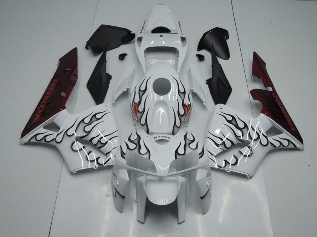Großhandel CBR 600 RR 2005-2006 Motorrad Verkleidungen - Schwarze Flamme Großhandel CBR 600 RR 2005-2006 Motorrad Verkleidungen - Schwarze Flamme