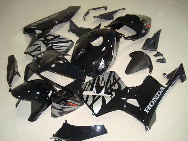 Großhandel CBR 600 RR 2005-2006 Motorrad Verkleidungen - Schwarze Weiße Flamme Großhandel CBR 600 RR 2005-2006 Motorrad Verkleidungen - Schwarze Weiße Flamme