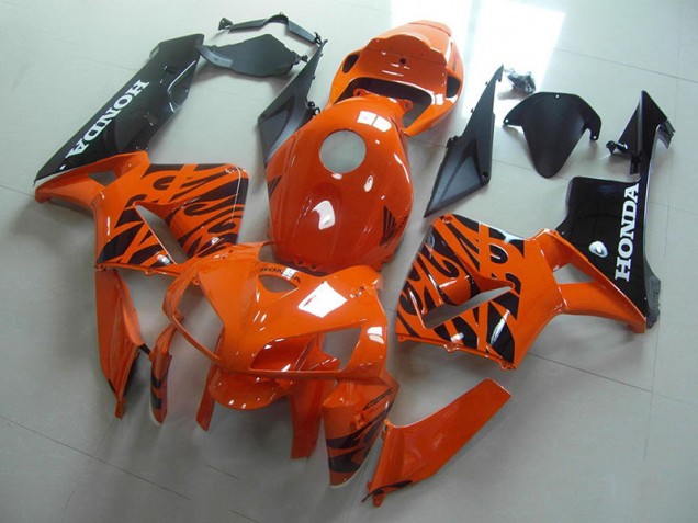 Großhandel CBR 600 RR 2005-2006 Motorrad Verkleidungen - Orange Schwarze Flamme Großhandel CBR 600 RR 2005-2006 Motorrad Verkleidungen - Orange Schwarze Flamme