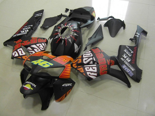 Großhandel CBR 600 RR 2005-2006 Motorrad Verkleidungen - Rossi Matt Schwarz Großhandel CBR 600 RR 2005-2006 Motorrad Verkleidungen - Rossi Matt Schwarz