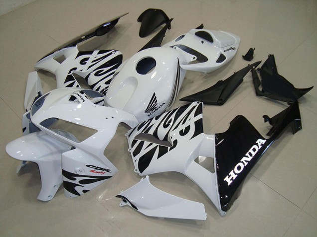 Großhandel CBR 600 RR 2005-2006 Motorrad Verkleidungen - Weiß Schwarz Großhandel CBR 600 RR 2005-2006 Motorrad Verkleidungen - Weiß Schwarz