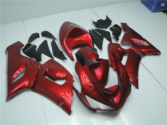 Großhandel ZX6R 2005-2006 Motorrad Verkleidungen - Candy Rot Großhandel ZX6R 2005-2006 Motorrad Verkleidungen - Candy Rot