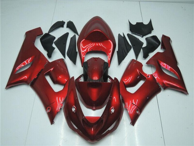 Großhandel ZX6R 2005-2006 Motorrad Verkleidungen - Candy Rot Großhandel ZX6R 2005-2006 Motorrad Verkleidungen - Candy Rot