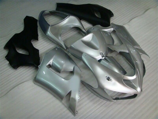 Großhandel ZX6R 2005-2006 Motorrad Verkleidungen - Silber Schwarz