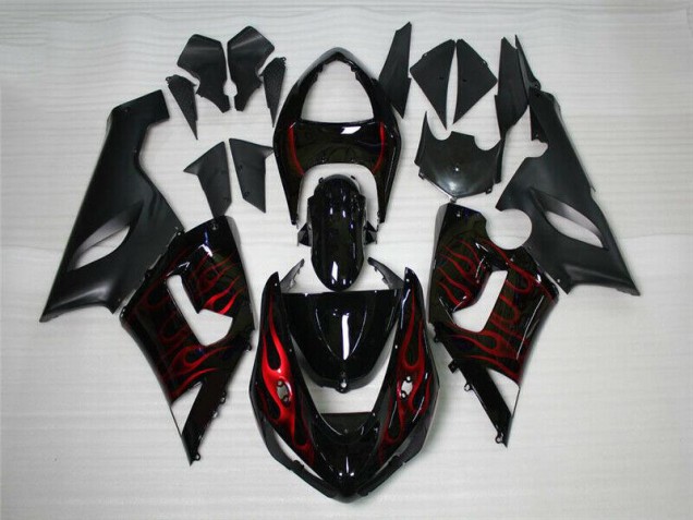 Großhandel ZX6R 2005-2006 Motorrad Verkleidungen - Rot Schwarz Großhandel ZX6R 2005-2006 Motorrad Verkleidungen - Rot Schwarz