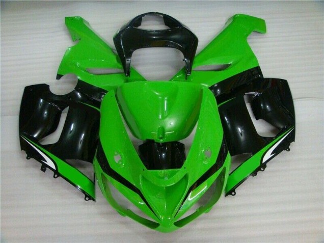 Großhandel ZX6R 2005-2006 Motorrad Verkleidungen - Grün Weiß Schwarz Großhandel ZX6R 2005-2006 Motorrad Verkleidungen - Grün Weiß Schwarz