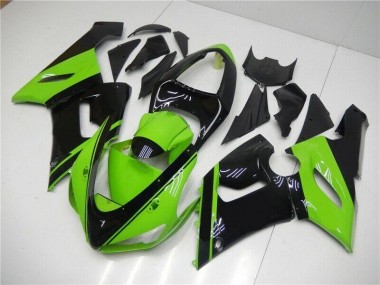Großhandel ZX6R 2005-2006 Motorrad Verkleidung - Grün Schwarz