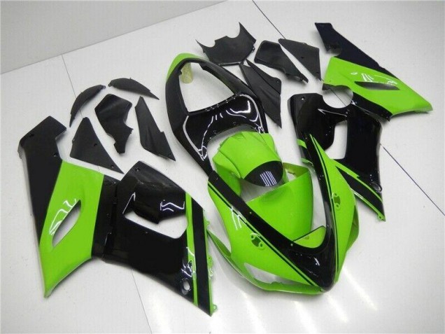 Großhandel ZX6R 2005-2006 Motorrad Verkleidung - Grün Schwarz Großhandel ZX6R 2005-2006 Motorrad Verkleidung - Grün Schwarz