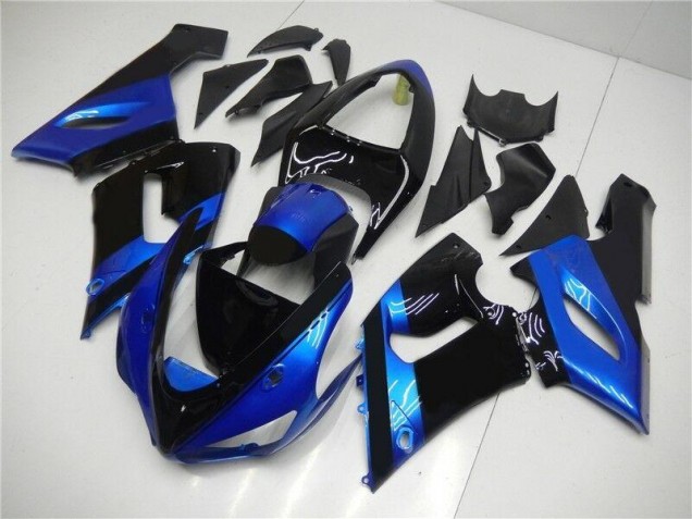 Großhandel ZX6R 2005-2006 Motorrad Verkleidungen - Blau Schwarz Großhandel ZX6R 2005-2006 Motorrad Verkleidungen - Blau Schwarz