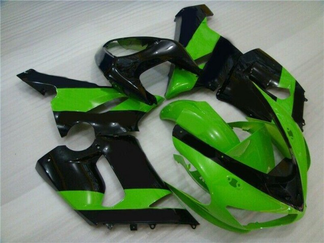 Großhandel ZX6R 2005-2006 Motorrad Verkleidungen - Grün Schwarz Großhandel ZX6R 2005-2006 Motorrad Verkleidungen - Grün Schwarz