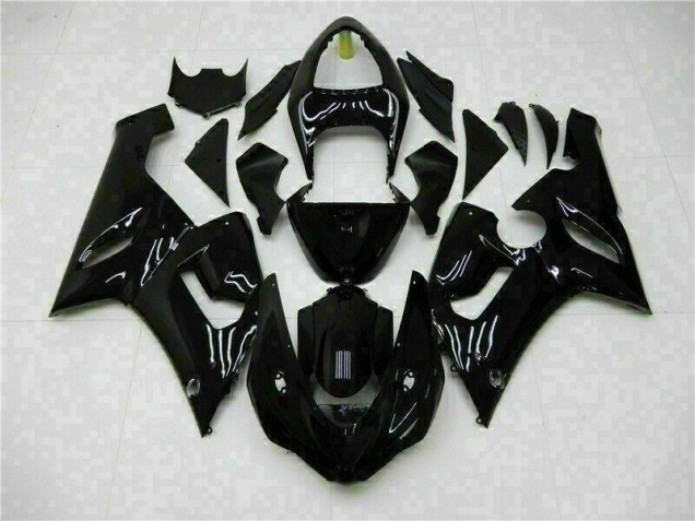 Großhandel ZX6R 2005-2006 Motorrad Verkleidung - Glänzend Schwarz Großhandel ZX6R 2005-2006 Motorrad Verkleidung - Glänzend Schwarz