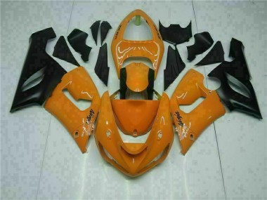 Großhandel ZX6R 2005-2006 Motorrad Verkleidungen - Orange