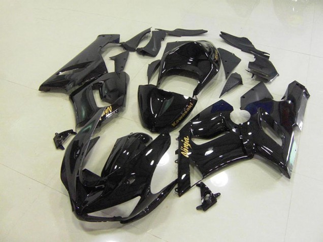 Großhandel ZX6R 2005-2006 Motorrad Verkleidungen - Glänzend Schwarz Gold Aufkleber Großhandel ZX6R 2005-2006 Motorrad Verkleidungen - Glänzend Schwarz Gold Aufkleber