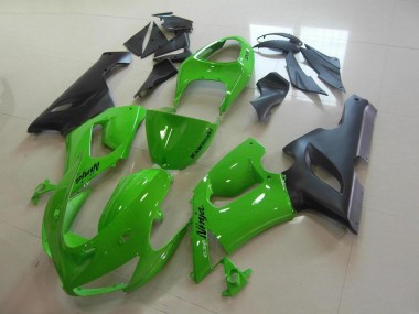 Großhandel ZX6R 2005-2006 Motorrad Verkleidungen Komplett Sets - Grün