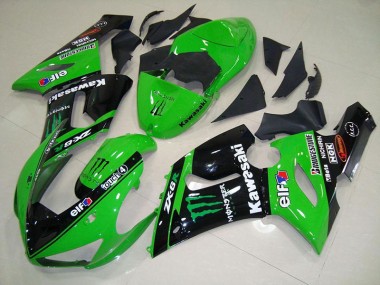 Großhandel ZX6R 2005-2006 Motorrad Verkleidungen - Grünes Monster