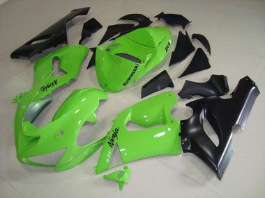 Großhandel ZX6R 2005-2006 Motorrad Verkleidungen - Limetten Grün