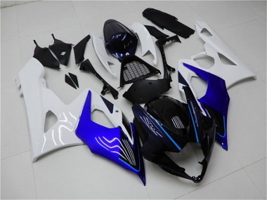 Großhandel GSXR 1000 K5 2005-2006 Motorrad Verkleidungen & Plastik - Blau Weiß