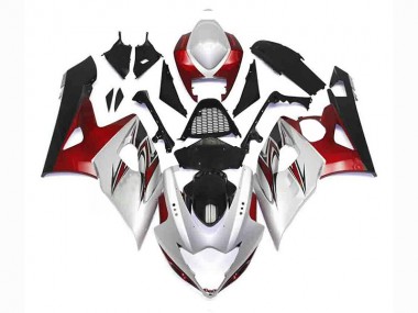 Großhandel GSXR 1000 K5 2005-2006 Motorrad Verkleidungen - Silber Rot Schwarz