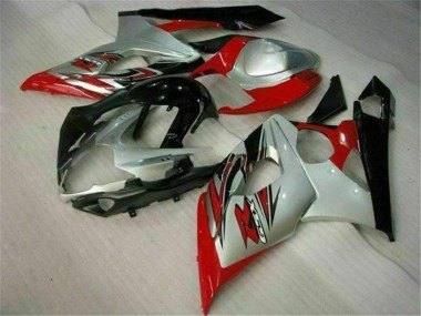 Großhandel GSXR 1000 K5 2005-2006 Motorrad Vollverkleidung - Rot Weiß