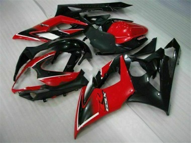 Großhandel GSXR 1000 K5 2005-2006 Motorrad VollVerkleidungen & Plastik - Rot Schwarz