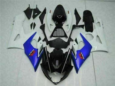 Großhandel GSXR 1000 K5 2005-2006 Motorrad Verkleidungen - Blau Weiß