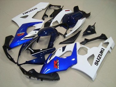 Großhandel GSXR 1000 K5 2005-2006 Motorrad Verkleidungen - Blau Weiß Schwarz