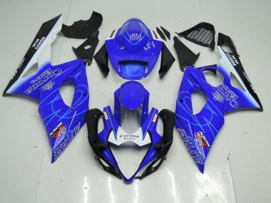 Großhandel GSXR 1000 K5 2005-2006 Motorrad Verkleidungen - Blau Corona