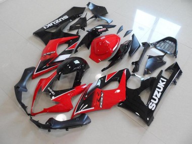 Großhandel GSXR 1000 K5 2005-2006 Motorrad Verkleidungen - Rot Schwarz OEM Stil