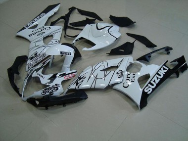 Großhandel GSXR 1000 K5 2005-2006 Motorrad Verkleidungen - Weiß Corona