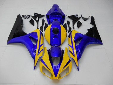 Großhandel CBR 1000 RR 2006-2007 Motorrad Verkleidungen - Gelb Blau