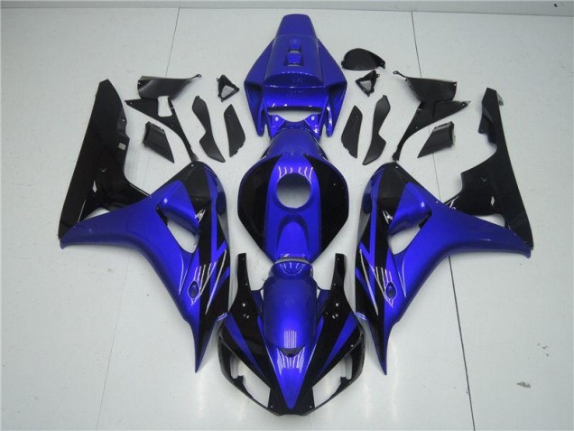 Großhandel CBR 1000 RR 2006-2007 Motorrad Verkleidungen - Blau Schwarz