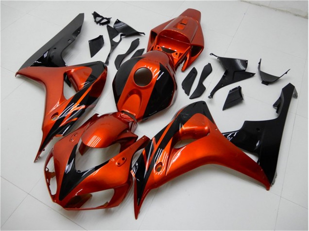 Großhandel CBR 1000 RR 2006-2007 Motorrad Verkleidungen - Orange Schwarz Großhandel CBR 1000 RR 2006-2007 Motorrad Verkleidungen - Orange Schwarz