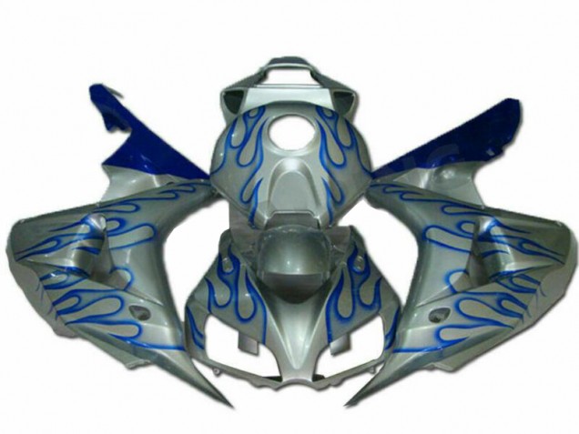 Großhandel CBR 1000 RR 2006-2007 Motorrad Verkleidungen - Blau Flamme Silber Großhandel CBR 1000 RR 2006-2007 Motorrad Verkleidungen - Blau Flamme Silber