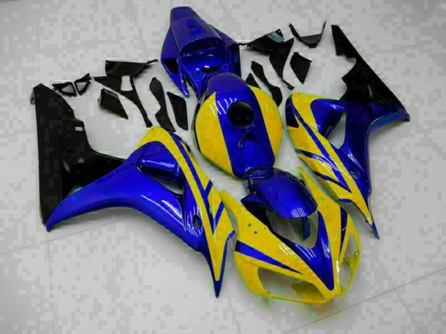 Großhandel CBR 1000 RR 2006-2007 Motorrad Verkleidungen - Blau Gelb Großhandel CBR 1000 RR 2006-2007 Motorrad Verkleidungen - Blau Gelb