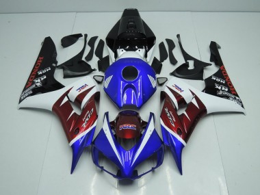 Großhandel CBR 1000 RR 2006-2007 Motorrad Verkleidungen - Burgunderrot und Blau