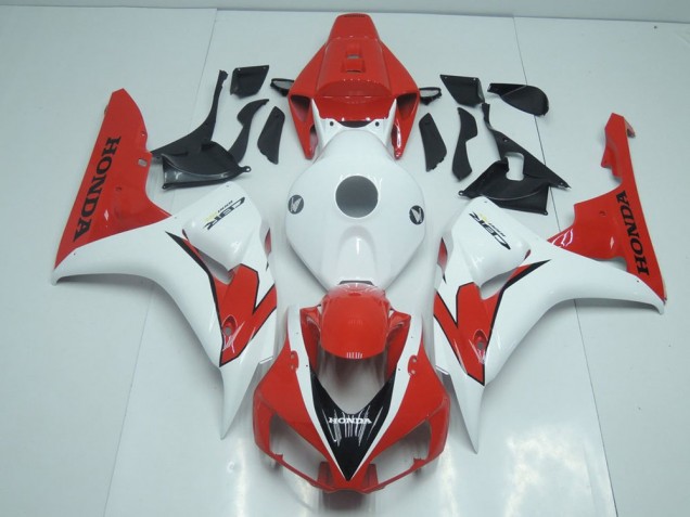 Großhandel CBR 1000 RR 2006-2007 Motorrad Verkleidungen - Orange Rot und Weiß