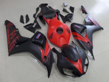Großhandel CBR 1000 RR 2006-2007 Motorrad Verkleidungen - Rot und Matt Schwarz