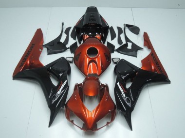 Großhandel CBR 1000 RR 2006-2007 Motorrad Verkleidungen - Orange und Schwarz