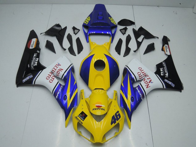 Großhandel CBR 1000 RR 2006-2007 Motorrad Verkleidungen - Gelb Nastro