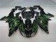 Großhandel ZX10R 2006-2007 Motorrad Verkleidungen - Schwarze Grüne Flamme Großhandel ZX10R 2006-2007 Motorrad Verkleidungen - Schwarze Grüne Flamme