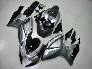 Großhandel GSXR 600 / 750 K6 2006-2007 Motorrad Verkleidung - Silber Grau