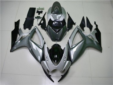 Großhandel GSXR 600 / 750 K6 2006-2007 Motorrad Verkleidung - Silber Grau