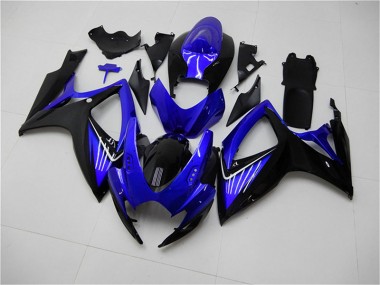Großhandel GSXR 600 / 750 K6 2006-2007 Motorrad Verkleidungen & Plastik - Blau Schwarz